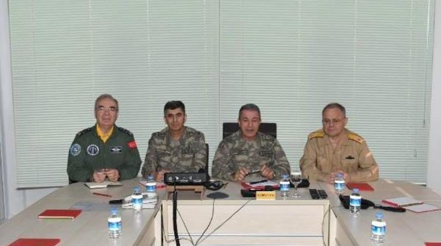 Orgeneral Akar 'video Telekonferans' Aracılığıyla Suriye Ve Irak'taki Gelişmeleri Değerlendirdi