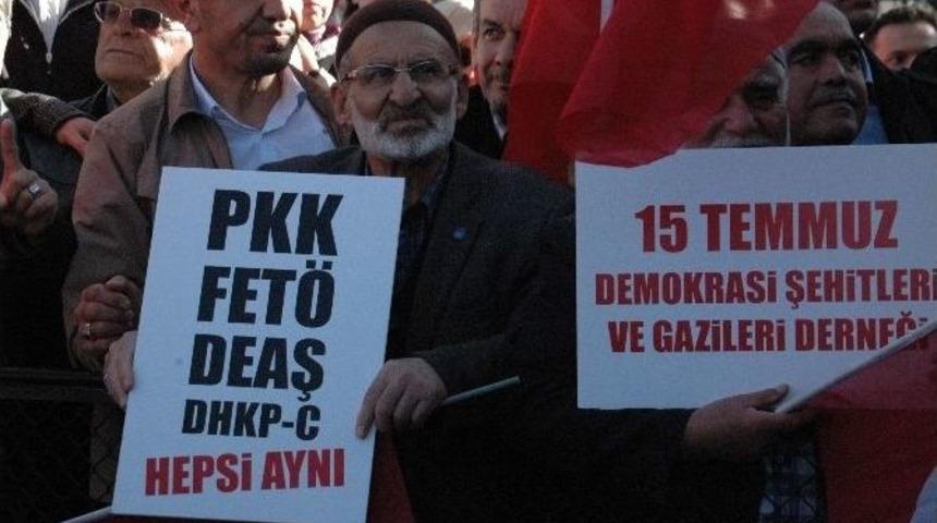 Şehit Ve Gazi Yakınlarından Fransa’ Ya Terör Protestosu