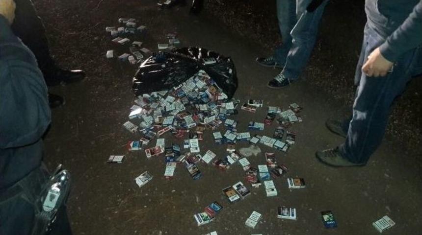 &Ccedil;aldığı 850 Paket Sigara İle Polisi Peşinden Koşturdu