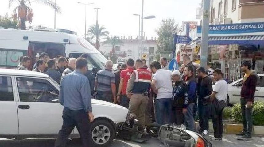 Otomobilin &Ccedil;arptığı Motosikletli &Ouml;l&uuml;mden D&ouml;nd&uuml;