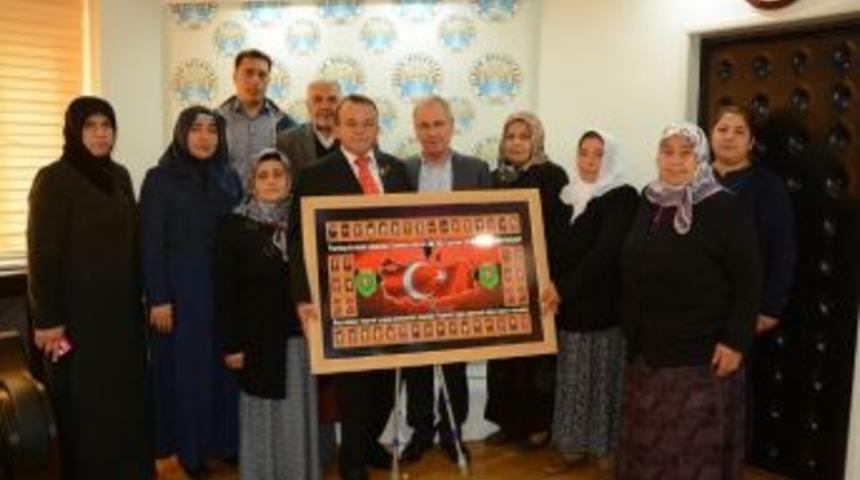Şehit Ailelerinden Başkan Acar&rsquo;a Ziyaret
