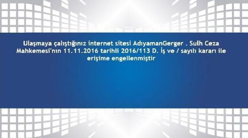 Gerger'de Cinsel Istismar Haberini Veren Internet Sitesine Erişim Engellendi