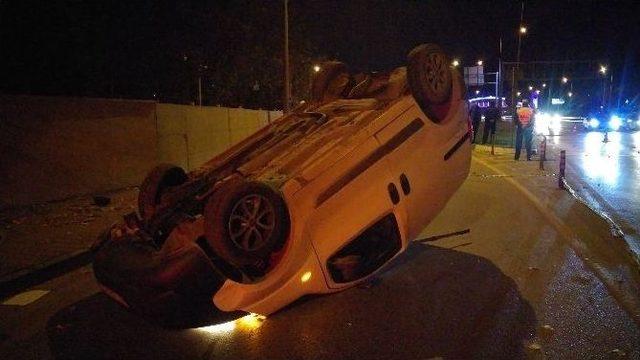 Virajı Alamayıp Takla Attı: 1 &Ouml;l&uuml;, 1 Yaralı 1