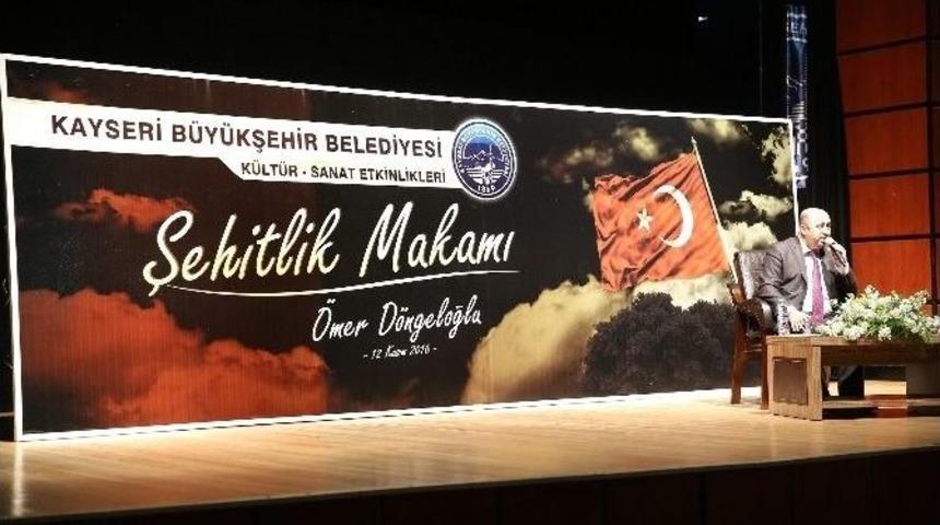 İlahiyat&ccedil;ı-yazar &Ouml;mer D&ouml;ngeloğlu &rsquo;şehitlik Makamı&rsquo;nı Anlattı