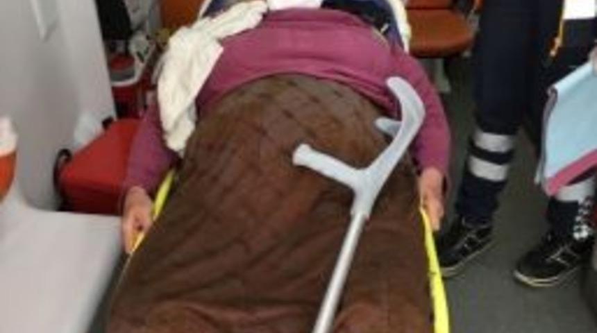 Yaşlı Kadını Ellerini Bağlayarak Gasp Etmeye Yeltendiler