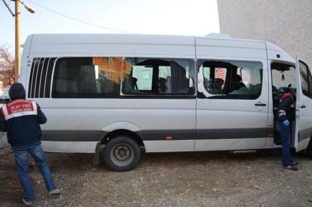 Malkara'da Servis Minibüsüne Tüfekli Saldırı