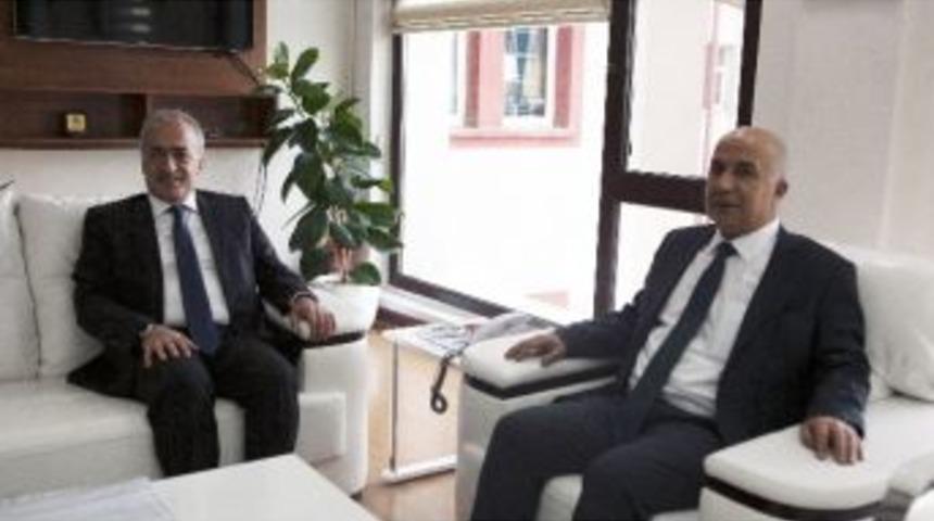 Rekt&ouml;r &Ccedil;omaklı&rsquo;dan, İl Emniyet M&uuml;d&uuml;r&uuml; Aslan&rsquo;a Tebrik Ziyareti