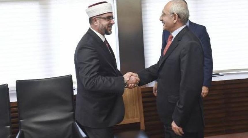 Kılı&ccedil;daroğlu, İske&ccedil;e T&uuml;rk Birliği Heyetiyle G&ouml;r&uuml;şt&uuml;