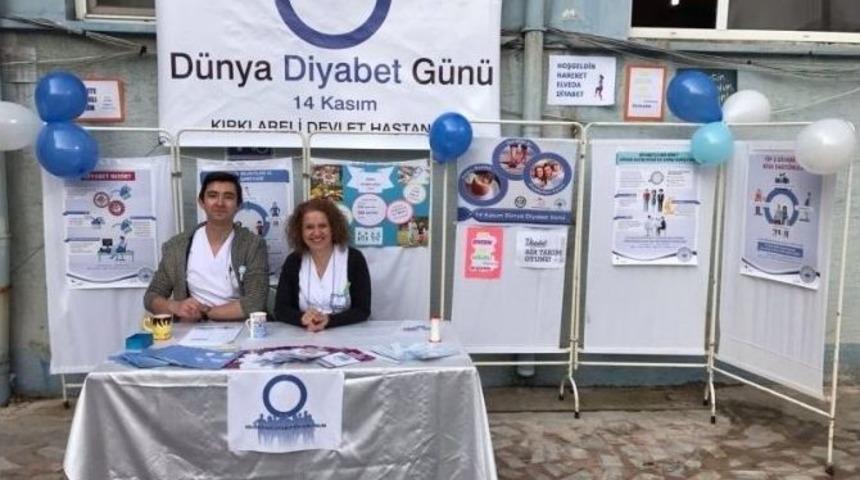 Kırklareli&rsquo;nde 14 Kasım D&uuml;nya Diyabet G&uuml;n&uuml; Etkinliği