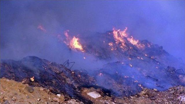 Bodrum’da Çöplük Yangını
