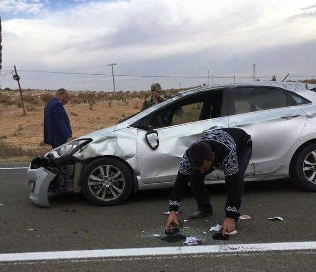 Eski Milletvekili Adayı Zincirleme Kazada Yaralandı