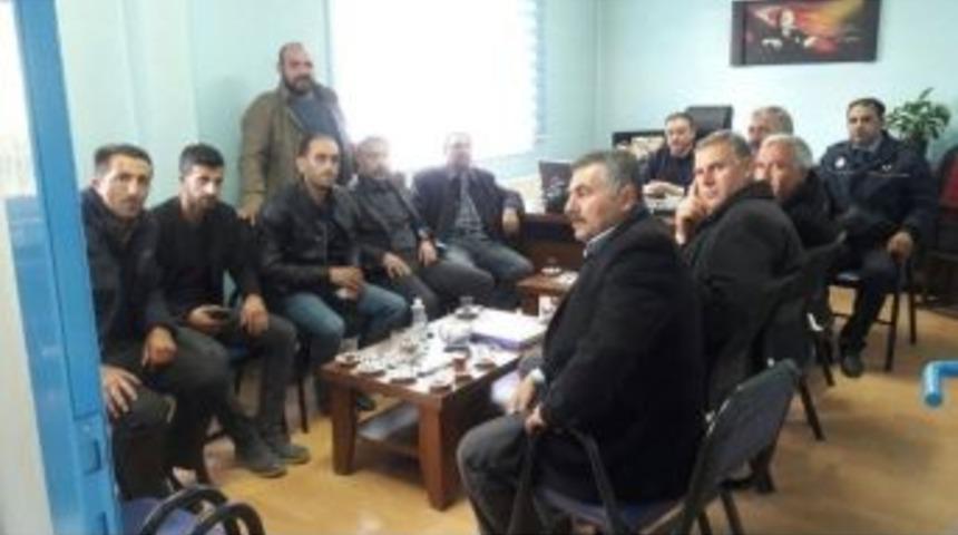 Muhtarlardan Zabıta M&uuml;d&uuml;r&uuml;ne Ziyaret