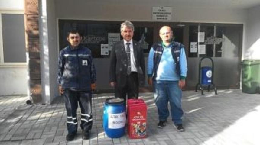 Kartepe&rsquo;de Bitkisel Atık Yağlar Toplanıyor