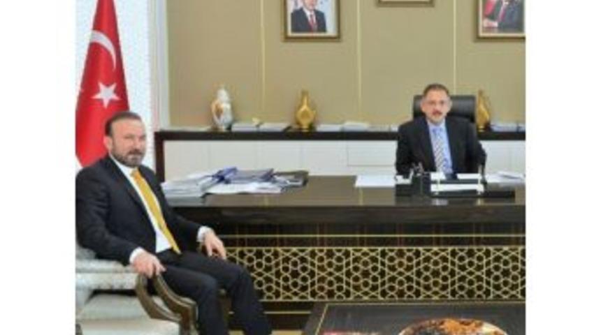 Başkan Doğan, &Ccedil;evre Ve Şehircilik Bakanı Mehmet &Ouml;zhaseki&rsquo;yi Ziyaret Etti