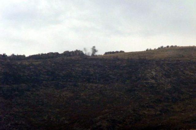 Taciz Ateşi Açan Pkk'lılara Bomba Yağdı