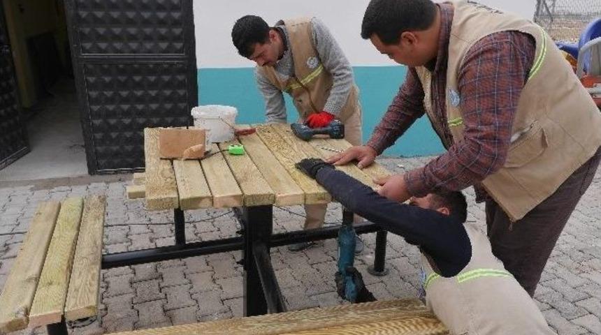 Haliliye Belediyesi Park Ve Bah&ccedil;elerde Geri D&ouml;n&uuml;ş&uuml;m&uuml; Sağlıyor