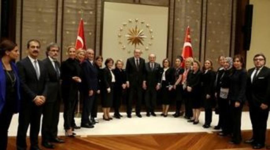 Cumhurbaşkanı Erdoğan, T&uuml;rk Demokrasi Platformu Heyetini Kabul Etti