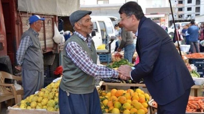 Silifke Belediye Başkanı Turgut, Pazarcı Esnafını Dinledi