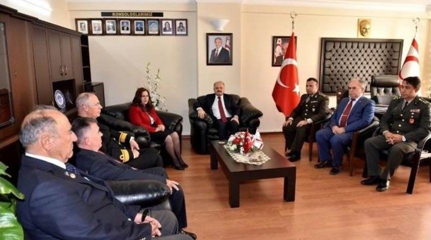 Vali &Ccedil;akacak, Kktc Konsolosu İnanıroğlu&rsquo;nu Ziyaret Etti