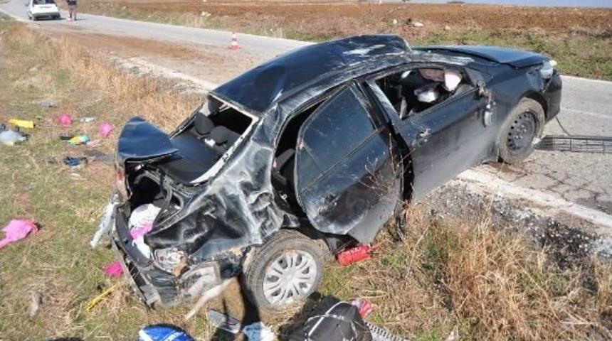 Keşan'da Otomobil Takla Attı: 4 Yaralı