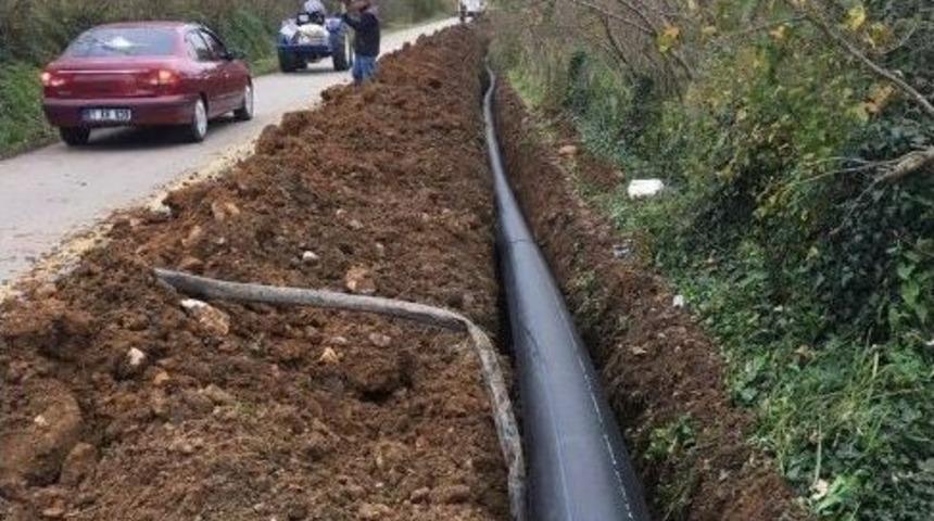 Ak&ccedil;akoca&rsquo;da Alt Yapı &Ccedil;alışmaları S&uuml;r&uuml;yor