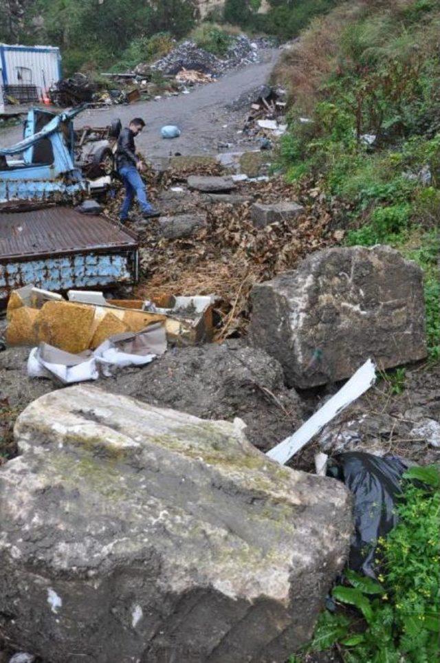 Bartın da Moloz D&ouml;k&uuml;len Alanda Tarihi Kalıntılar Bulundu 2