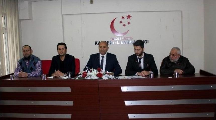 Saadet Partisi Melikgazi İl&ccedil;e Başkanı Sinan Aktaş: