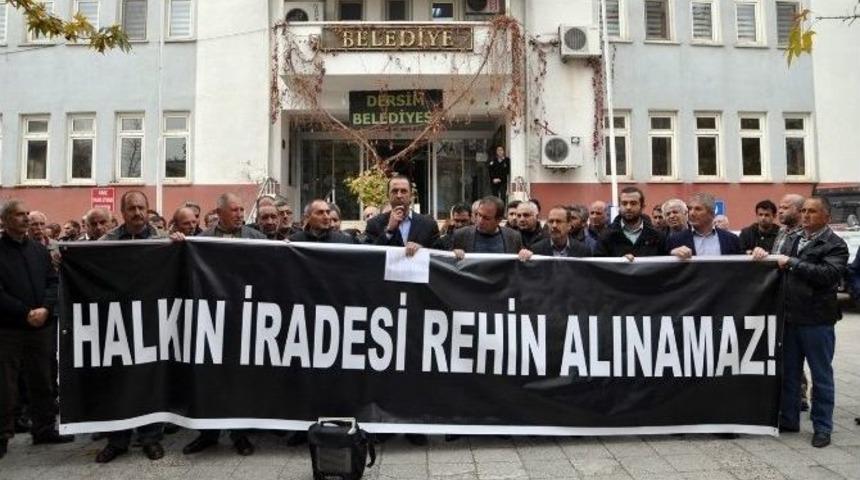 Tunceli&rsquo;de G&ouml;zaltı Protestosu