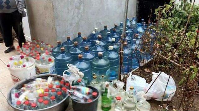 Tekirdağ da Villaya Kaçak Içki Operasyonu 1