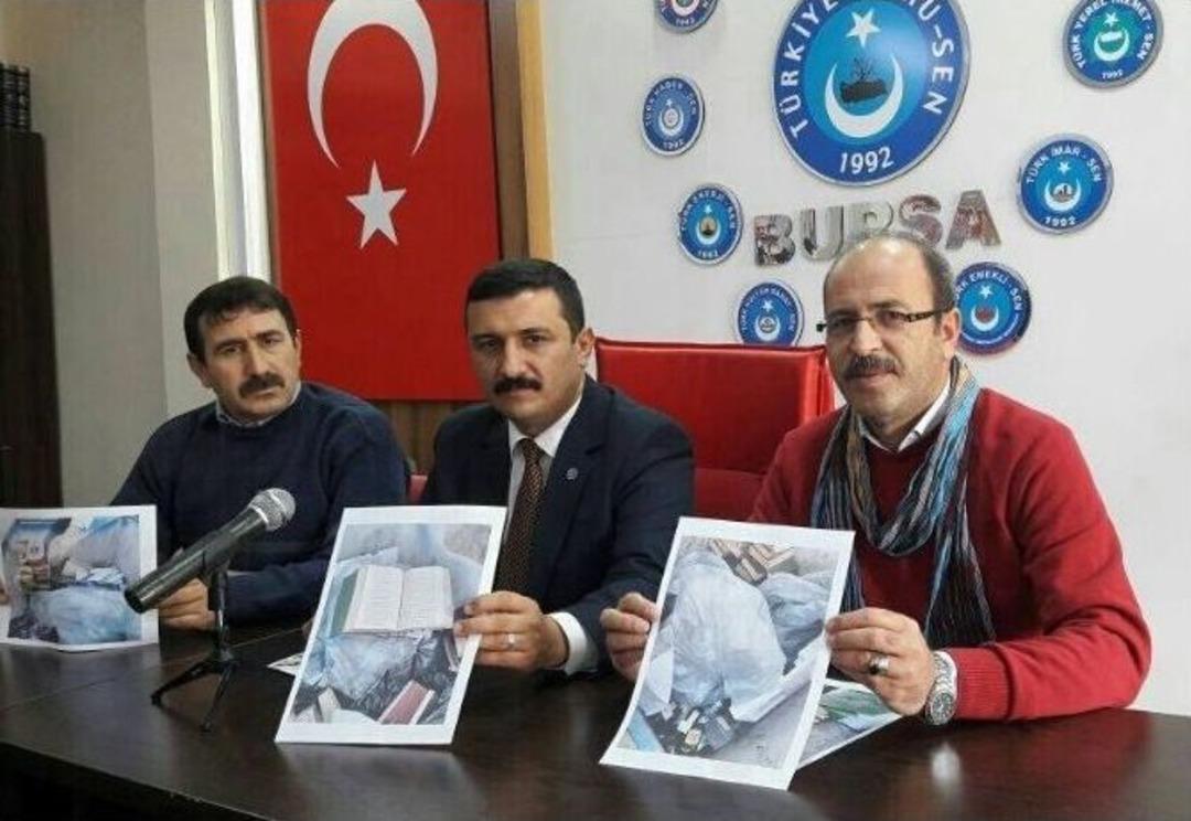 Kur&rsquo;an-ı Kerimleri &Ccedil;&ouml;pe Attılar