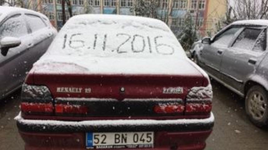 Ordu&rsquo;da Kar Yağışı Başladı