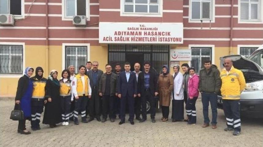 Barut&ccedil;u Hastane Ve 112 &Ccedil;alışanlarıyla Bir Araya Geldi