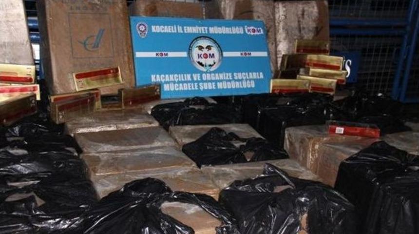 Kocaeli&rsquo;de 80 Bin 750 Paket Ka&ccedil;ak Sigara Ele Ge&ccedil;irildi