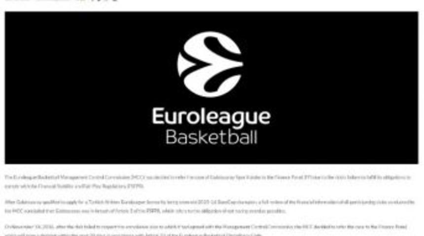 Galatasaray Transfer Yapamayacak