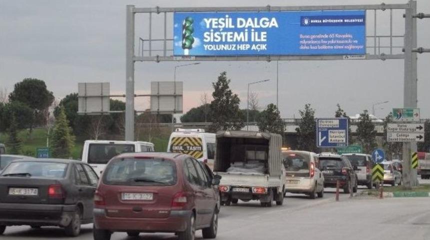 Bursa&rsquo;da 65 Kavşağa Yeşil Dalga Sistemi