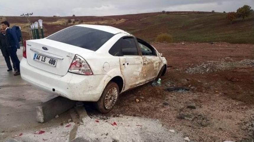 G&ouml;lbaşı İl&ccedil;esinde Otomobil Takla Attı: 1 Yaralı