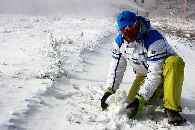 Erciyes’te Kar Sevinci