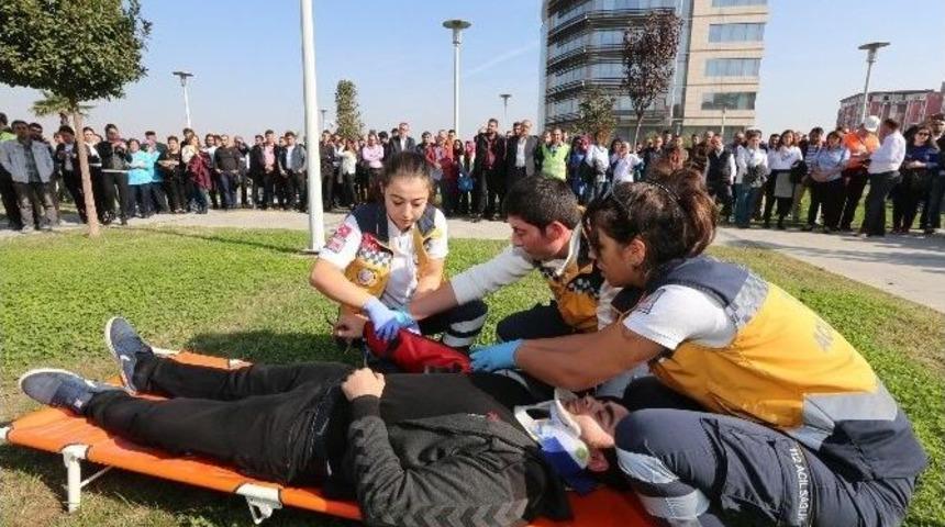 B&uuml;y&uuml;kşehir Deski&rsquo;de Yangın Tatbikatı