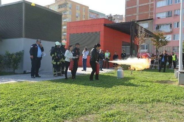 Büyükşehir Deski’de Yangın Tatbikatı