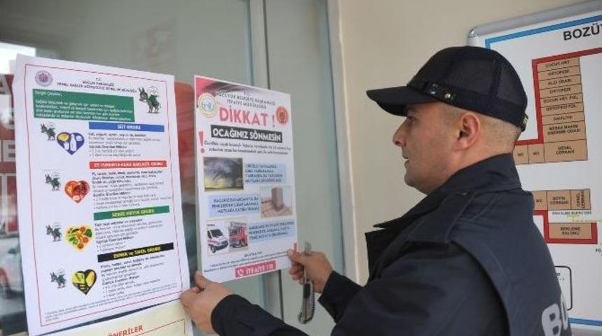 İtfaiyeden Karbonmonoksit Zehirlenmelerine Karşı Uyarı Afişleri