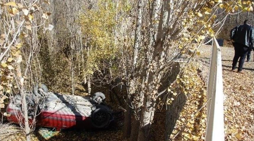 Virajı Alamayan Ara&ccedil; Bah&ccedil;eye U&ccedil;tu