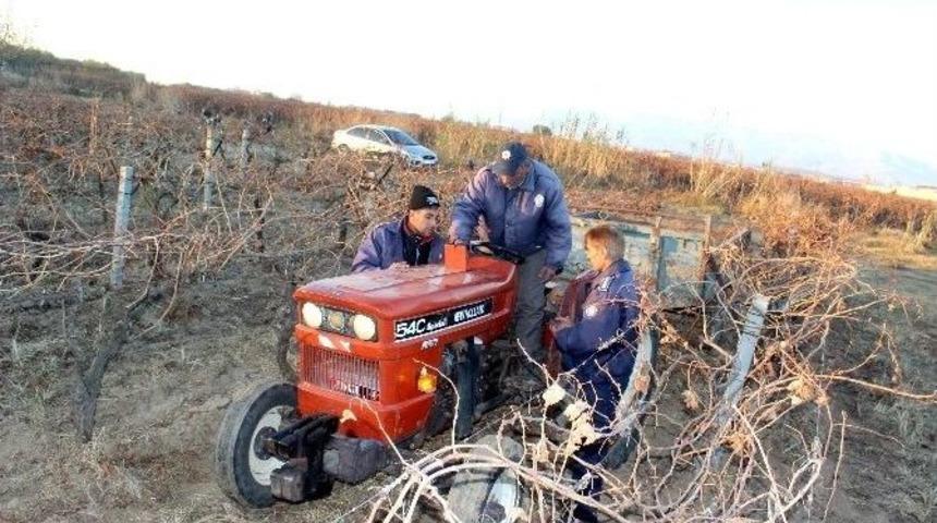 &Ccedil;alınan Trakt&ouml;r, Bağ Arasında Bulundu