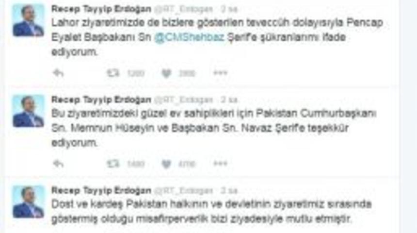Cumhurbaşkanı Erdoğan: &ldquo;pakistan Halkına Selam Ve Sevgilerimi İletiyorum&rdquo;