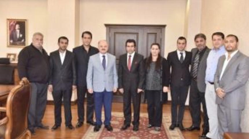 Vali &Ccedil;akacak, Roman Başkanlarla Bir Araya Geldi