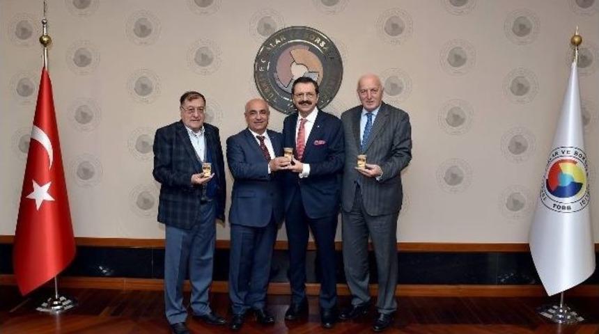 Bilecik Tso Başkanı Ateş&rsquo;ten Tobb Başkanı Hisarcıklıoğlu&rsquo;na Ziyaret