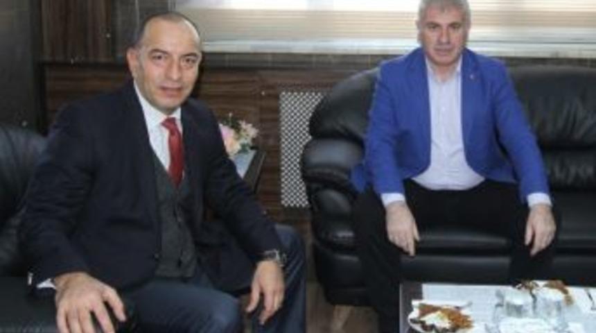 Yeni Emniyet M&uuml;d&uuml;r&uuml; Er&rsquo;den Başkan Memiş&rsquo;e Ziyaret