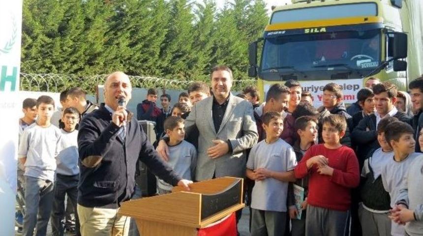 İhl &Ouml;ğrencilerinden Suriye&rsquo;ye Yardım Tır&rsquo;ı