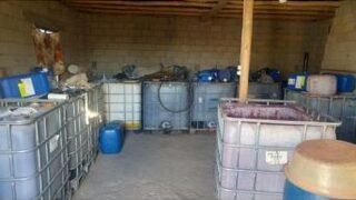 Bekilli'de 13 Ton Kaçak Üretim Şarap Ele Geçirildi