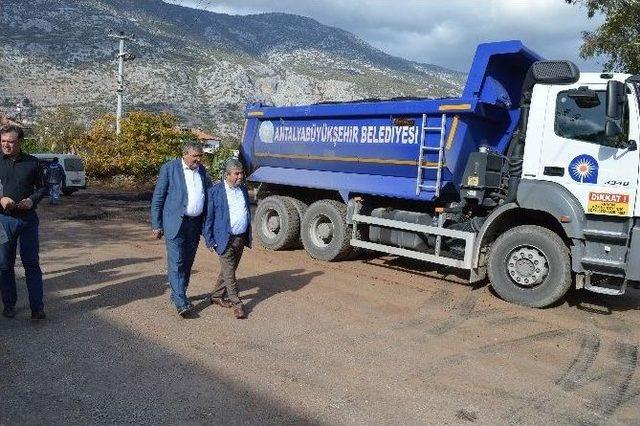 Döşemealtı Yağca’da Sıcak Asfalt Çalışması 1