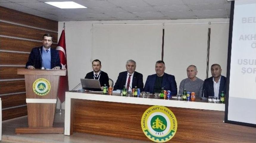 Akhisarlı Şof&ouml;rler Eğitimden Ge&ccedil;ti